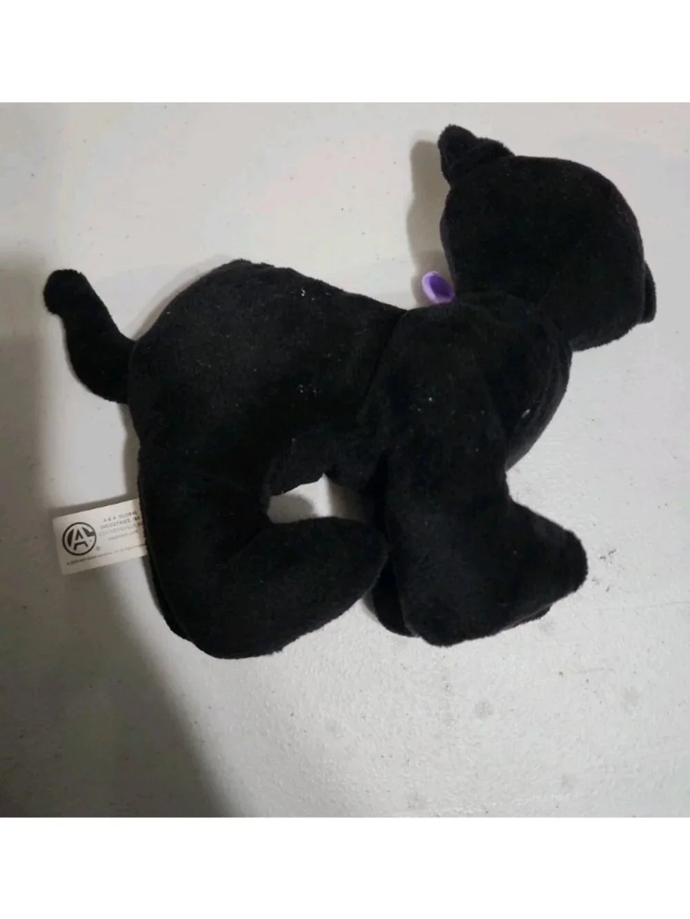 Black Cat Plush Halloween Arched Back Scary & Red Cat In Black‎ Witch Hat Smiley